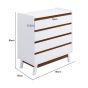 White Chest of Drawers - SURREY Medium Chest  4 Drawers