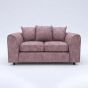 LORVANI Fabric 2 Seater Scatterback Sofa - Pink