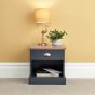 Kendal 1 Drawer Bedside Table - Slate Blue
