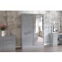 Birlea Lynx 2 Door Mirrored Sliding Wardrobe - Grey
