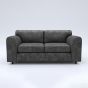LORVANI Fabric 3 Seater Fullback Sofa - Dark Grey