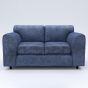 LORVANI Fabric 2 Seater Fullback Sofa - Midnight Blue
