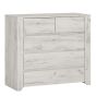 Angel 2+3 Chest of Drawers - White Craft Oak