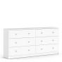 May Chest of 6 Drawers - White 3+3