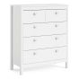 Madrid Chest 3+2 Drawers in White