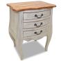 Bedside Cabinet Solid Reclaimed Wood 48x35x64cm