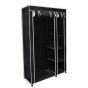 Folding Wardrobe Black 110x45x175cm