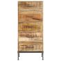 Oak Finish Chest of Drawers - GREEK Tallboy Medium Chest  5 Drawers