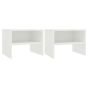 Bedside Cabinets 2 pcs White 40x30x30cm Engineered Wood - Feyre