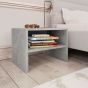 Bedside Cabinet Concrete Grey 40x30x30cm Engineered Wood - Chena