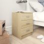 Bedside Cabinet Sonoma Oak 38x35x56cm Engineered Wood