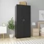 Wardrobe Black 90x52x200cm Engineered Wood