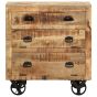 Oak Finish Chest of Drawers - LUXURIOUS Medium Chest  3 Drawers