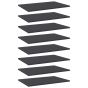 Bookshelf Boards 8 pcs Grey 60x40x1.5 cm Engineered Wood
