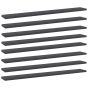 Bookshelf Boards 8 pcs Grey 80x10x1.5 cm Engineered Wood