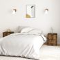 Bedside Cabinets 2 pcs Smoked Oak 40x40x50cm Engineered Wood - Baoli