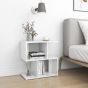 Bedside Cabinet High Gloss White 50x30x51.5cm Engineered Wood