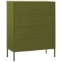 Green Chest of Drawers - EPHEMERAL Medium Chest  4 Drawers