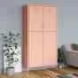 Wardrobe Pink 90x50x180cm Steel
