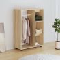 Wardrobe Sonoma Oak 80x40x110cm Engineered Wood