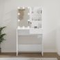 Dressing Table with LED White 74.5x40x141cm