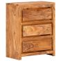 Drawer Cabinet 60x33x75cm Solid Wood Acacia - Natural