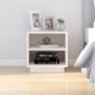 Bedside Cabinet White 40x34x40cm Solid Wood Pine