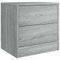 Bedside Cabinet Grey Sonoma 40x30x40cm Engineered Wood