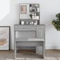 Dressing Table with Mirror Grey Sonoma 86.5x35x136cm