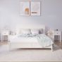Bedside Cabinet 2 pcs White 79.5x38x65.5cm Solid Wood Pine