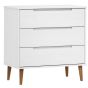 White Chest of Drawers - CARAMEL Medium Chest  3 Drawers