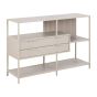 SAM Grey Storage Unit with 2 Drawers and 3 Shelves