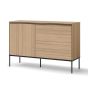 VISSORA Sideboard Cabinet Oak Linear 127cm