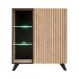 OPHELIA Display Cabinet Oak Hickory 90cm