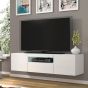 AURIELLE TV Cabinet White Gloss with LED 150cm