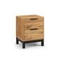 Bali 2 Drawer Bedside - Oak