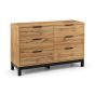 Bali 6 Drawer Chest - Oak