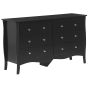 6 Drawer Chest in Black Matt Finish