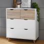 Stockholm 4 Drawer Storage Chest - White