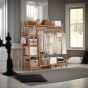 ULVERIS Clothes Rail Heavy Duty Wooden Garment Rack - Natural