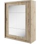 Bravo-02 Sliding Door Mirror Wardrobe 180cm - Oak