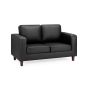 2 Seater Sofa - LISA 2 Seater Sofa Black 140cm