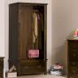 Wardrobe - BRADFORD 2 Door Wardrobe Antique Pine 90cm