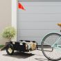 Cargo Bike Trailer Black Oxford Fabric and Iron