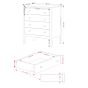 White Chest of Drawers - CASCAIS Medium Chest  4 Drawers