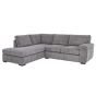 Corner Sofa AMALFI Standard Back Jumbo Cord Left Hand Facing Corner Sofa - Charcoal