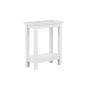 COVA Wooden Side Table - White