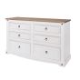 Corona 3+3 Drawer Storage Chest - White