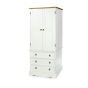 Corona 2 Door 3 Drawer Wardrobe - White