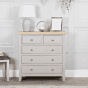 Grey Chest of Drawers - BAKERSFIELD Medium Chest  5 Drawers